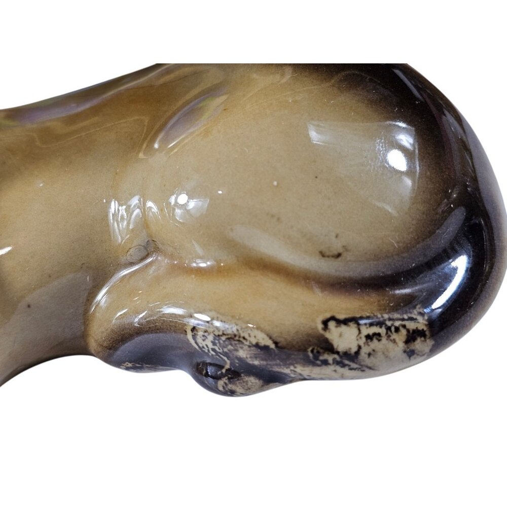 Vintage Handcrafted Collectible Ceramic Siamese Cat Figurine Reclining Brazil - Picture 5 of 13